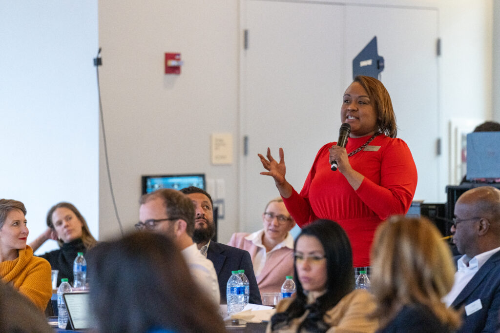 Bianca Davis speaks at Module One of the Presidential Leadership Scholars Program in Washington, DC, in 2023.